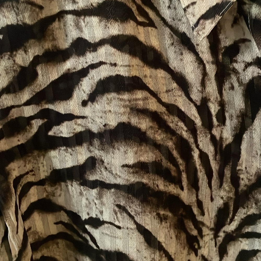 Ba&Sh Isaac Zebra Print Button Front Blouse Size S - image 5